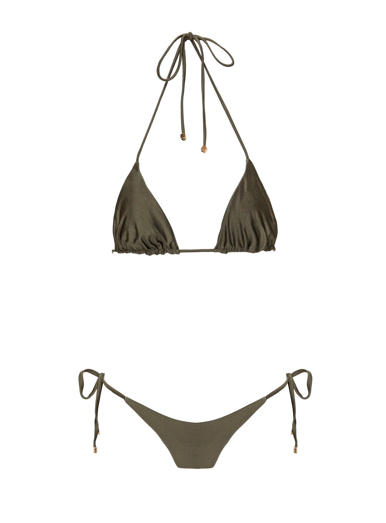 Glora Tie Side Bikini Bottom Olive