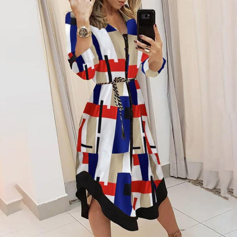 2026 Autumn Women's Fashion Plaid Print Blouse