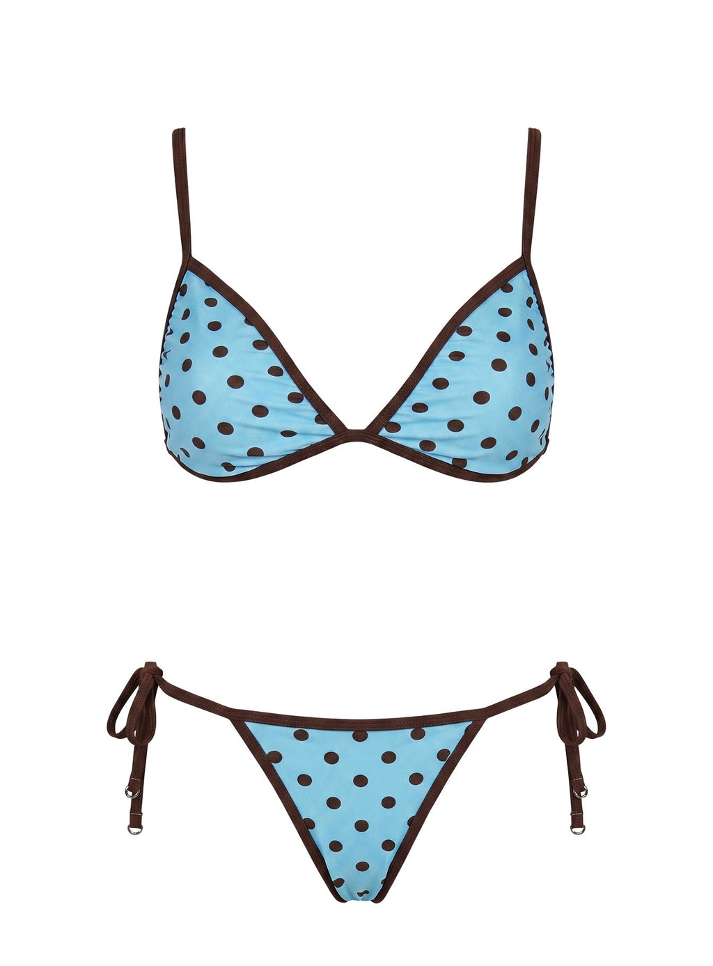 Idola Bikini Top Blue Polka Dot