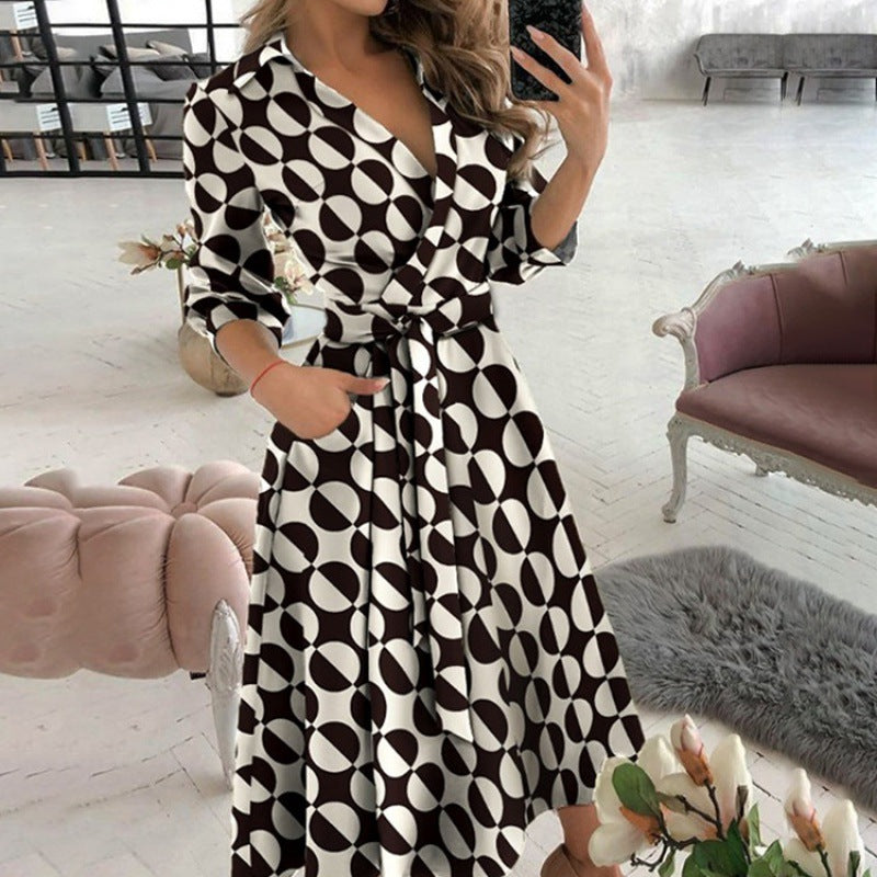 2026 Autumn Women's Fashion Plaid Print Blouse