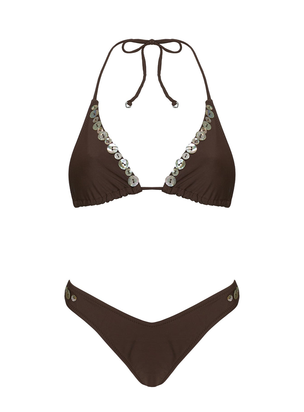Edita Cheeky Bikini Bottoms Brown