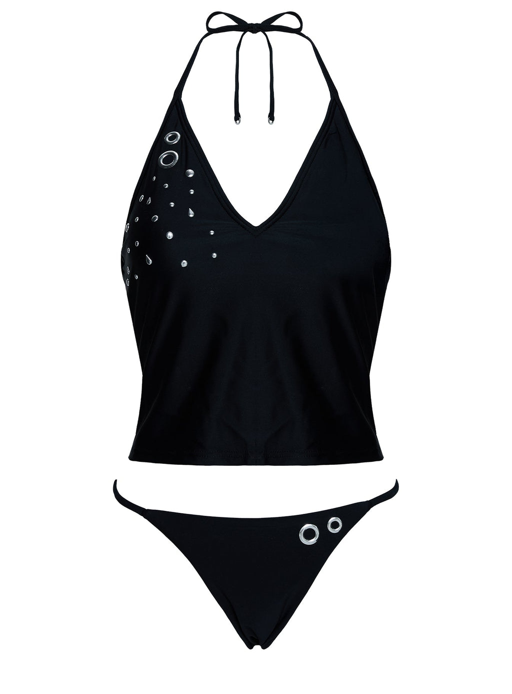 Kelipa Embellished Micro Bikini Bottoms Black
