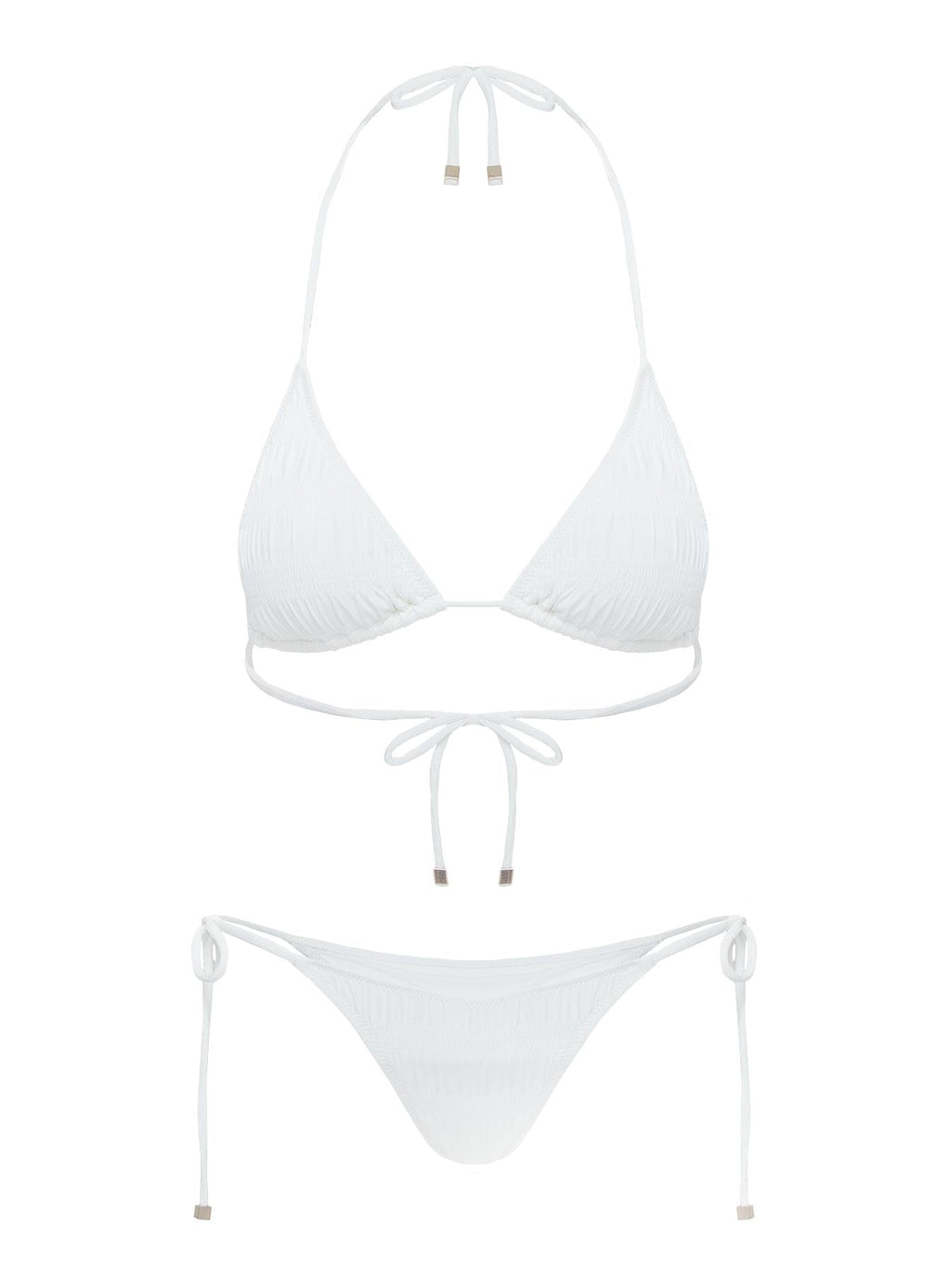Rymona Tie Side Bikini Bottoms White