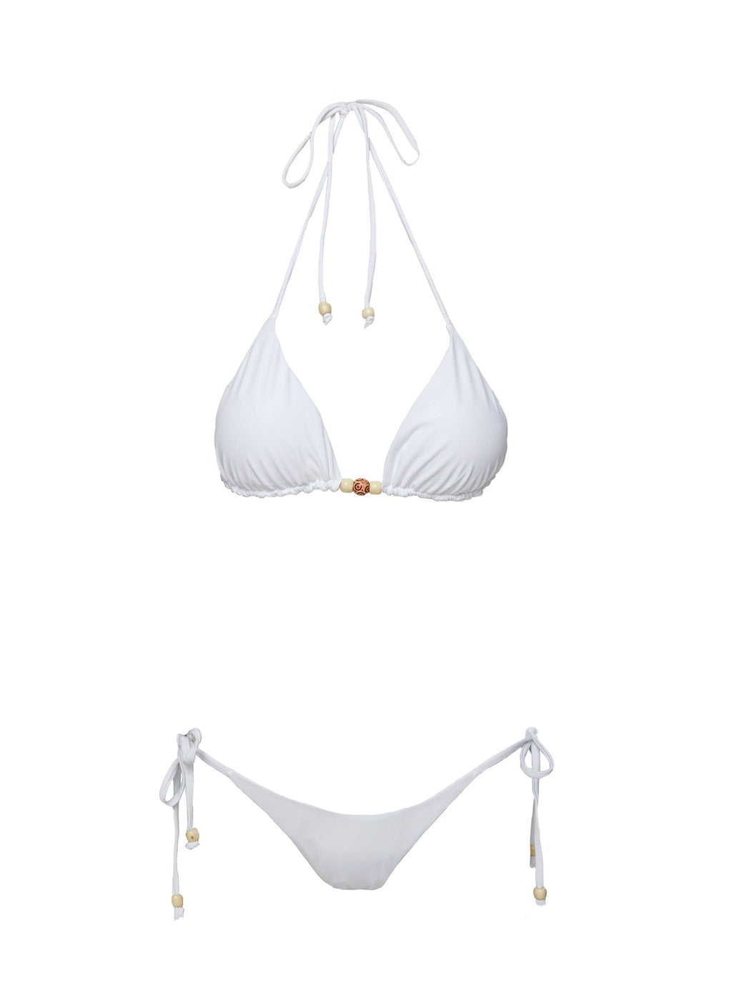 Dizon Tie Side Bikini Bottoms White