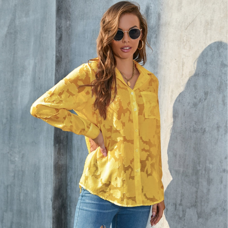 Popular Women's Loose Casual Chiffon Shirt Tops