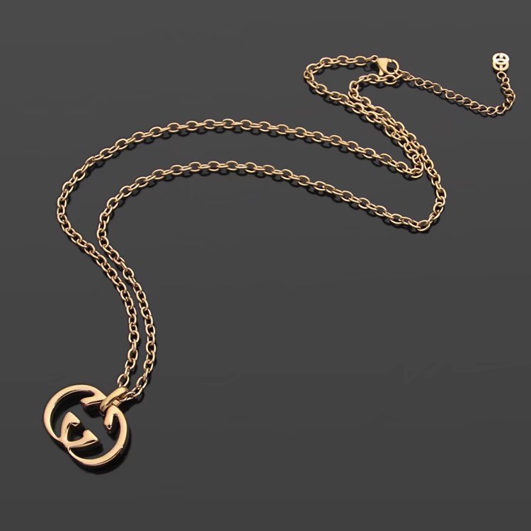 GN03   Letter Pendant Necklace Jewelry