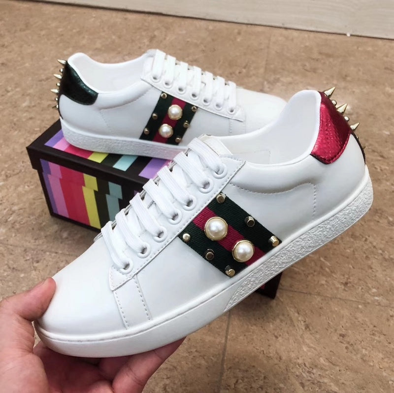 MJGS43 Women 35-40 Man 40-44 Leather shoes  with box