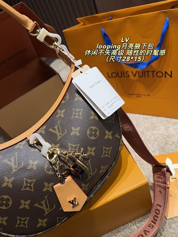 MLP77 Leather bag 28-15CM  Bags with Box