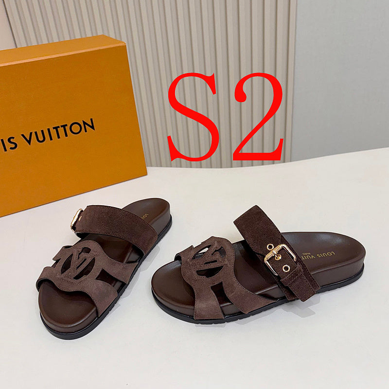 SHLS02 Man And Women slipper Shoes 35-45 with box
